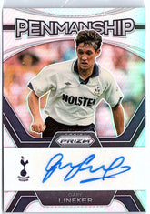 2023-24 Panini Prizm Premier League #P-GL Gary Lineker Penmanship Silver #/99